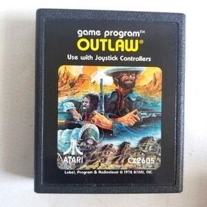 1978 Outlaw Video Game for the Atari Video Game System